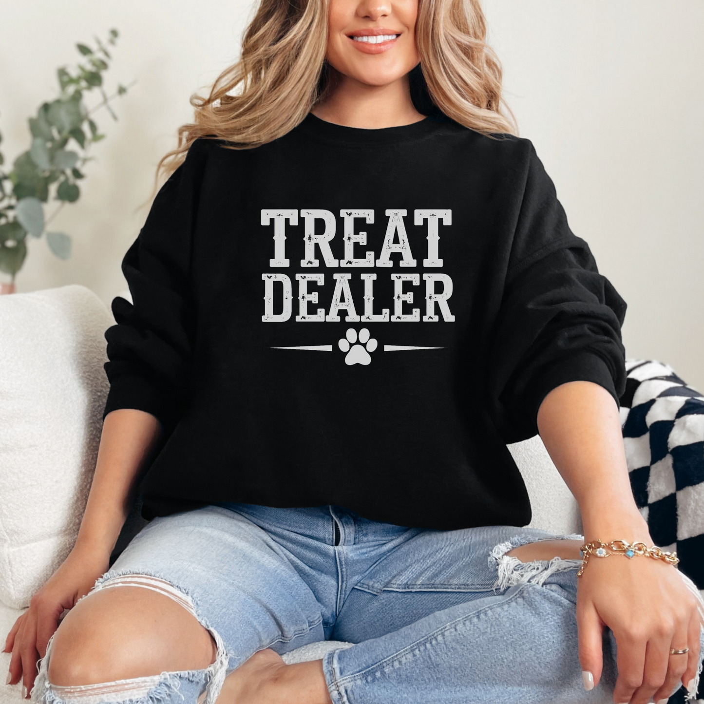 Treat Dealer Dog Lover Shirt, Funny Pet Owner T-Shirt for Dog Moms Dads, Cute Gift for Dog Trainers and Dog Sitters