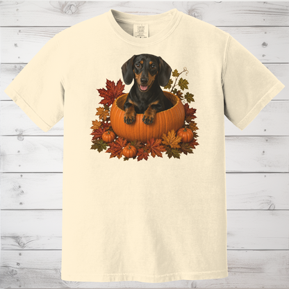 Black and Tan Dachshund Pumpkin Shirt