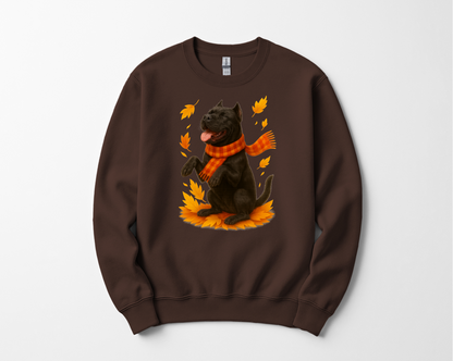 Cane Corso Autumn Sweatshirt, Fall Dog Lover Apparel, Cozy Dog Sweater, Cute Cane Corso Shirt, Gift for Pet Enthusiasts