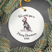 Load image into Gallery viewer, Christmas Dalmatian Ornament, Christmas Lights Dog Keepsake
