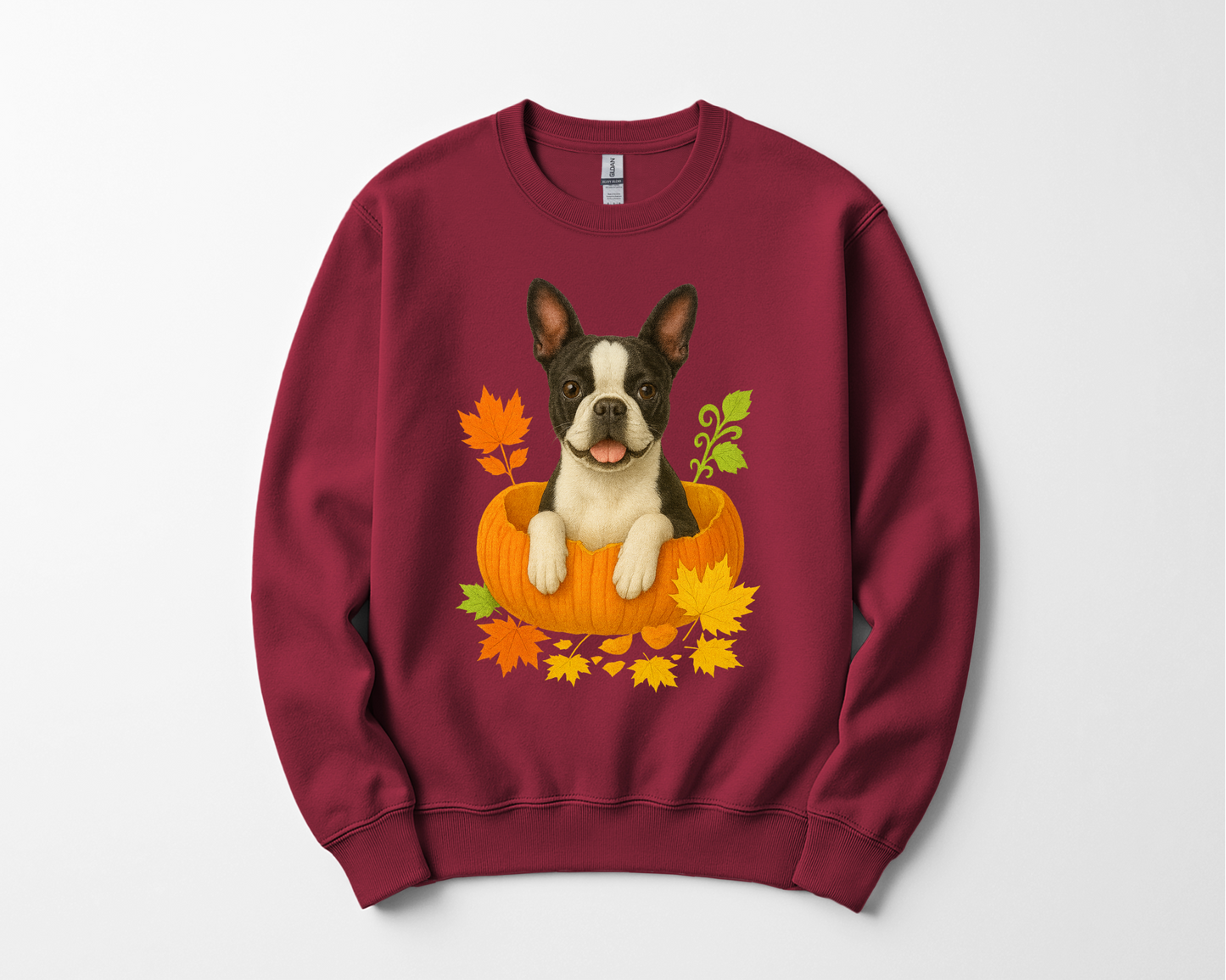 Boston Terrier Pumpkin Shirt