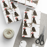 Load image into Gallery viewer, Kerry Blue Terrier Christmas Lights Wrapping Paper
