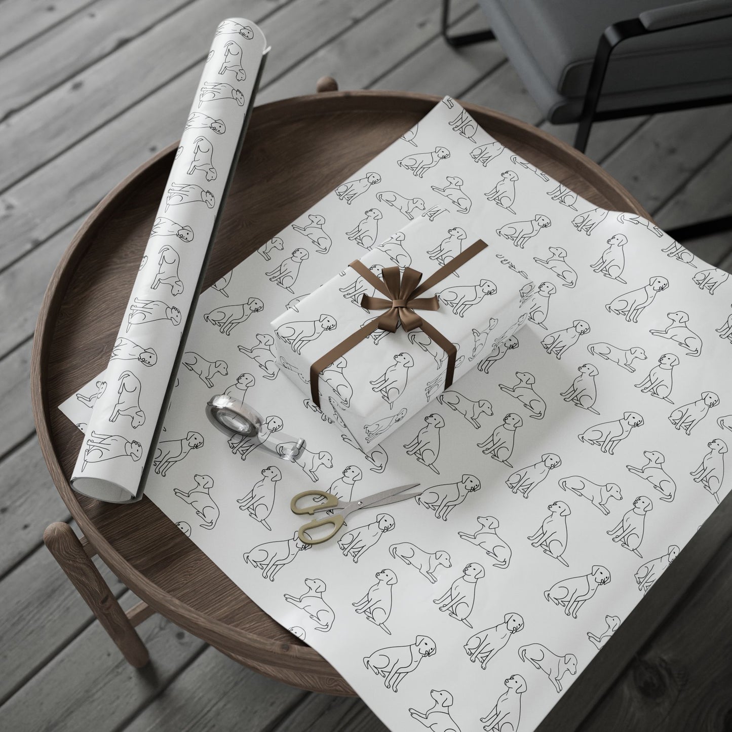 Minimalist Labrador Wrapping Paper
