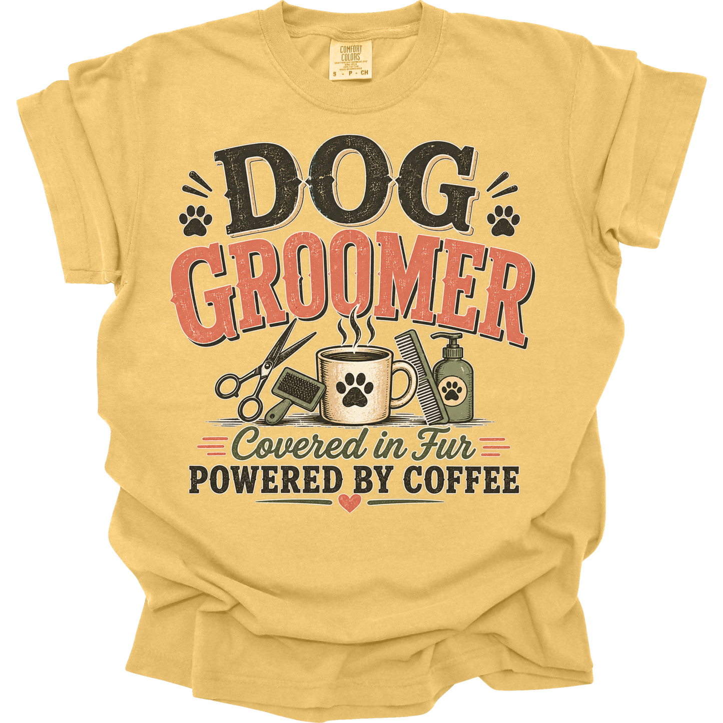 Dog Groomer Shirt, Grooming Gift, Funny Pet Groomer Tee, Dog Grooming Coffee Shirt