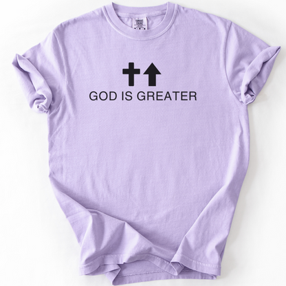 God Is Greater Shirt, Christian Faith Tee, Comfort Colors Bible Verse Shirt