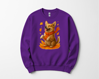 Load image into Gallery viewer, Corgi Autumn Sweatshirt, Dog Lover Fall Apparel, Cozy Pet Sweater, Cute Corgi Shirt Gift, Autumn Dog Fashion
