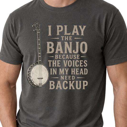 Funny Banjo Player Shirt, Bluegrass Musician Gift, Banjo Lover Tee