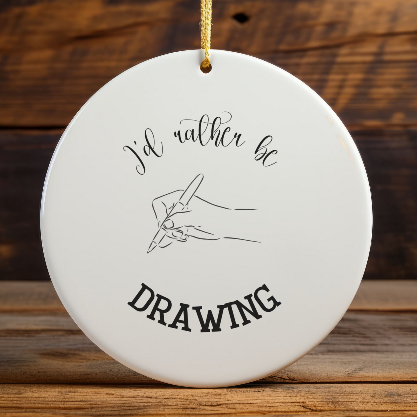 Drawing Ornament, Sketch Ornament, Artist Gift, Crafty Gift, Doodle Decoration, Drawing Lover Gift