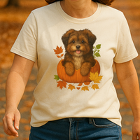 Load image into Gallery viewer, Havanese Pumpkin Fall Shirt, Cute Dog Lover Tee on Comfort Colors 1717
