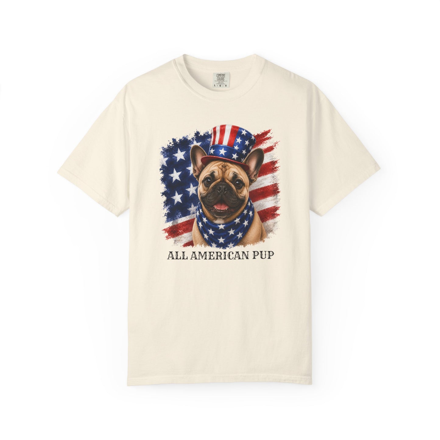 Patriotic French Bulldog All American Pup Shirt