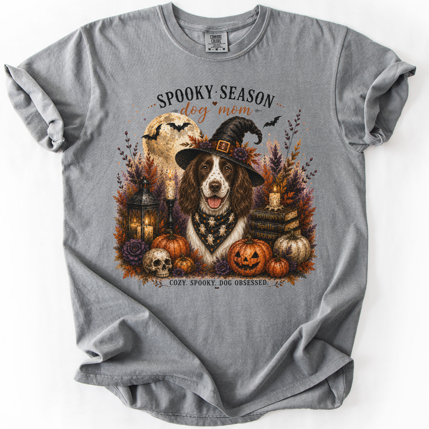 English Springer Spaniel Spooky Season Dog Mom Halloween Shirt