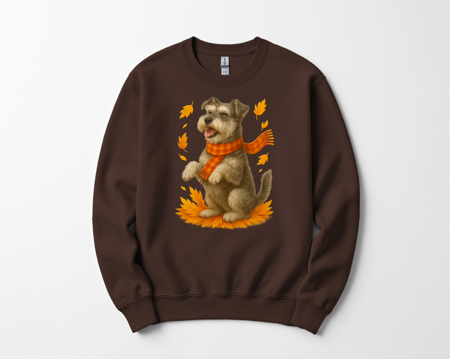 Miniature Schnauzer Autumn Sweatshirt, Cozy Fall Dog Sweater, Schnauzer Lover Apparel, Cute Autumn Dog Tee, Gift for Pet Lovers