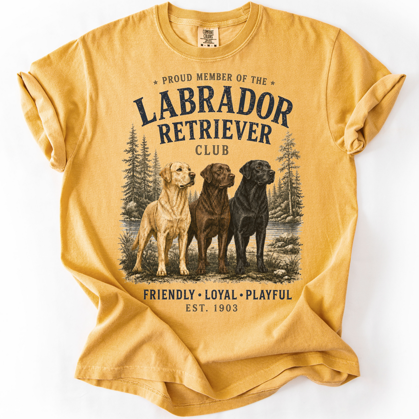 Vintage Labrador Retriever Club Tee