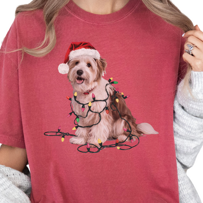 Christmas Coton De Tulear Shirt, Christmas Lights Dog Tee, Christmas Dog Tee, Coton De Tulear Mom Tshirt, Gift for Dog Lover