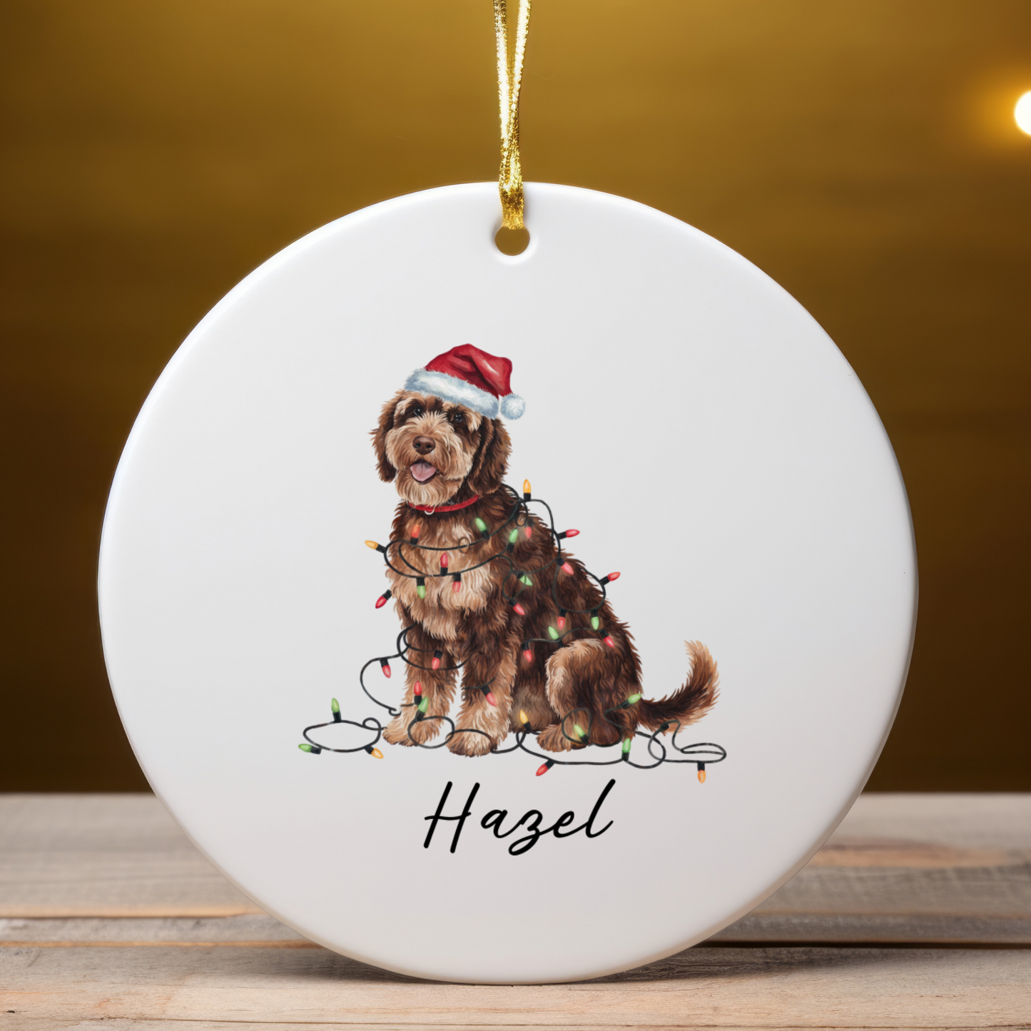 Portuguese Water Dog Ornament, Personalized Pet Keepsake