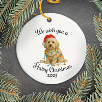 Load image into Gallery viewer, Christmas Havanese Ornament, Christmas Lights Dog Keepsake

