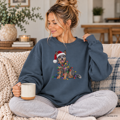Australian Cattle Dog Christmas Sweatshirt, Blue Heeler Holiday Crewneck, Festive Dog Lover Gift