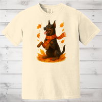 Load image into Gallery viewer, Doberman Autumn Sweater, Dog Lover Fall Apparel, Cozy Pet Sweatshirt Gift, Autumn Dog Fashion
