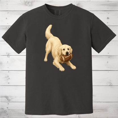 English Cream Golden Retriever Football Shirt