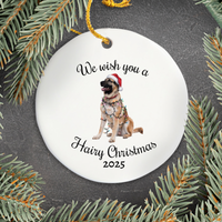 Load image into Gallery viewer, Christmas Anatolian Shepherd Ornament, Christmas Lights Dog Keepsake
