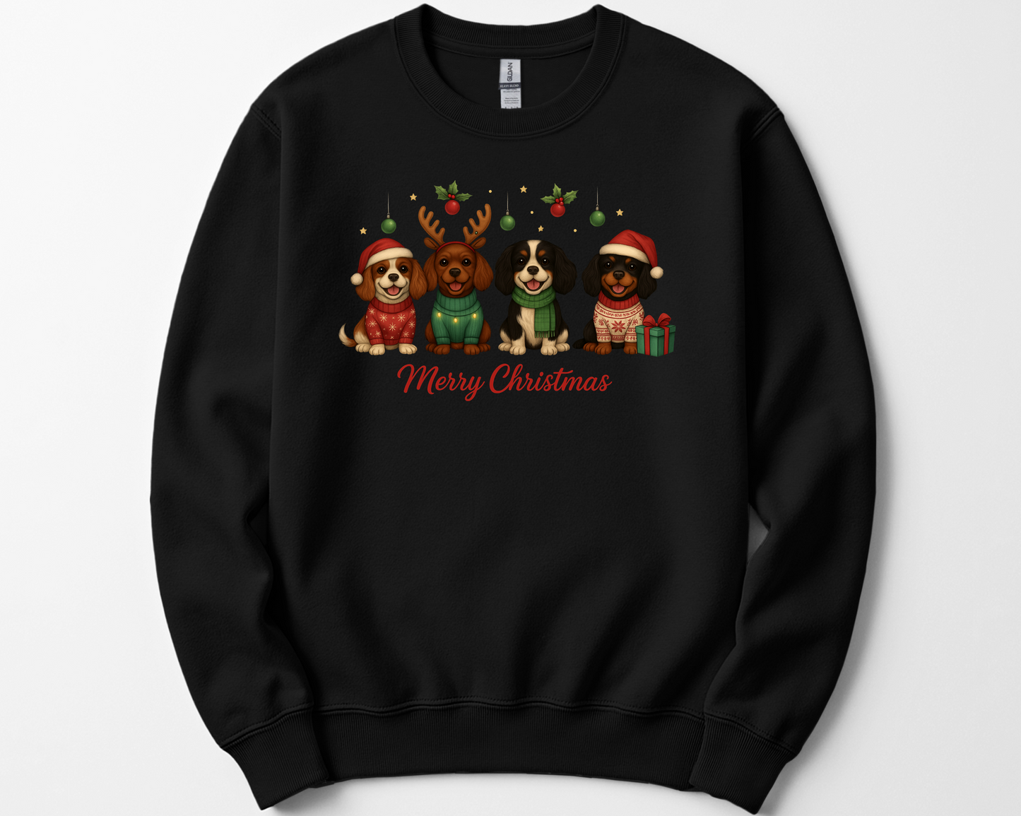Merry Christmas Cavalier Hoodie, Sweatshirt or Tee
