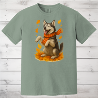 Load image into Gallery viewer, Siberian Husky Autumn Sweatshirt, Cozy Fall Dog Sweater, Husky Lover Apparel, Cute Autumn Dog Shirt, Gift for Pet Lovers

