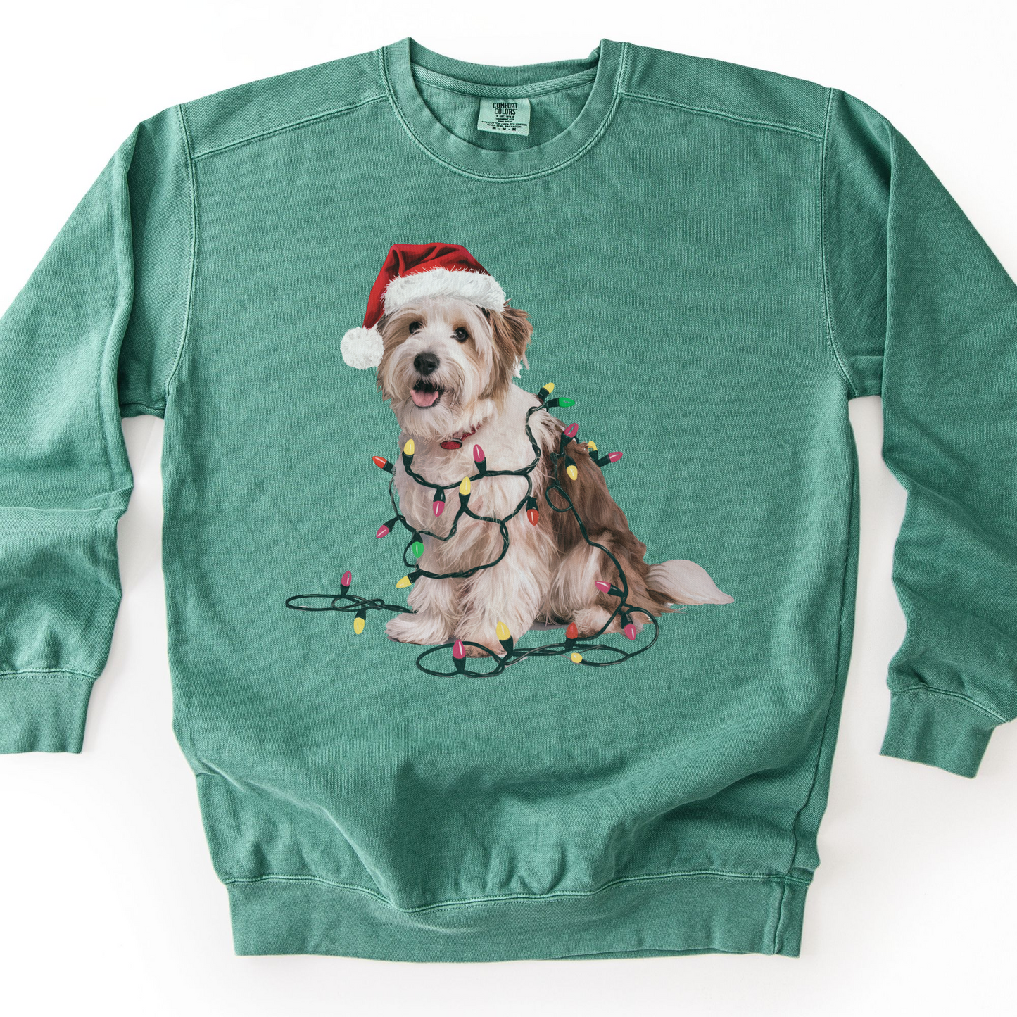 Coton De Tulear Christmas Lights Dog Sweatshirt