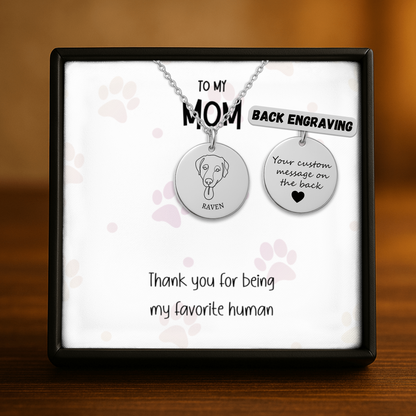 Personalized Dog Necklace for Mom