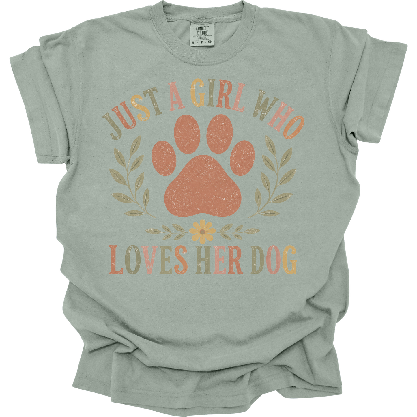 Just a Girl Who Loves Her Dog Shirt, Dog Mom Shirt, Dog Lover Gift