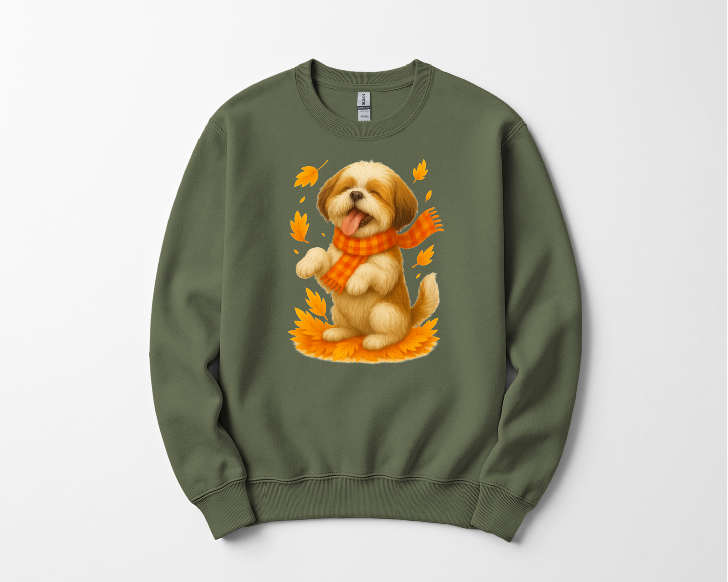 Shih Tzu Fall Shirt, Dog Lover Autumn Sweater, Cozy Pet Apparel, Cute Dog Fall Gift, Seasonal Dog Fashion, Shih Tzu Autumn Wear