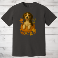 Load image into Gallery viewer, Beagle Dog in Pumpkin Fall T-Shirt
