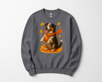 Load image into Gallery viewer, Australian Shepherd Autumn Sweatshirt, Cozy Fall Dog Sweater, Dog Lover Apparel, Cute Autumn Dog Tee, Gift for Dog Lovers
