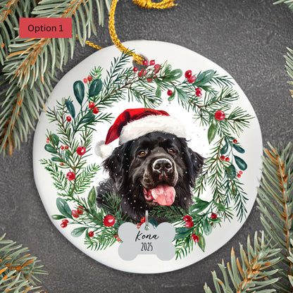 Personalized Newfoundland Christmas Ornament