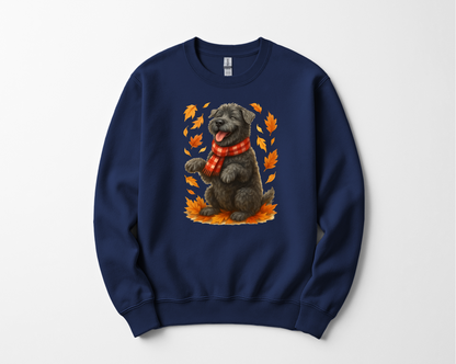 Kerry Blue Terrier Shirt, Autumn Dog Sweatshirt, Pet Lover Gift, Cozy Canine Apparel, Fall Clothing for Dog Moms