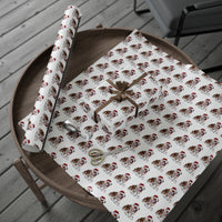 Load image into Gallery viewer, Bulldog Christmas Lights Wrapping Paper
