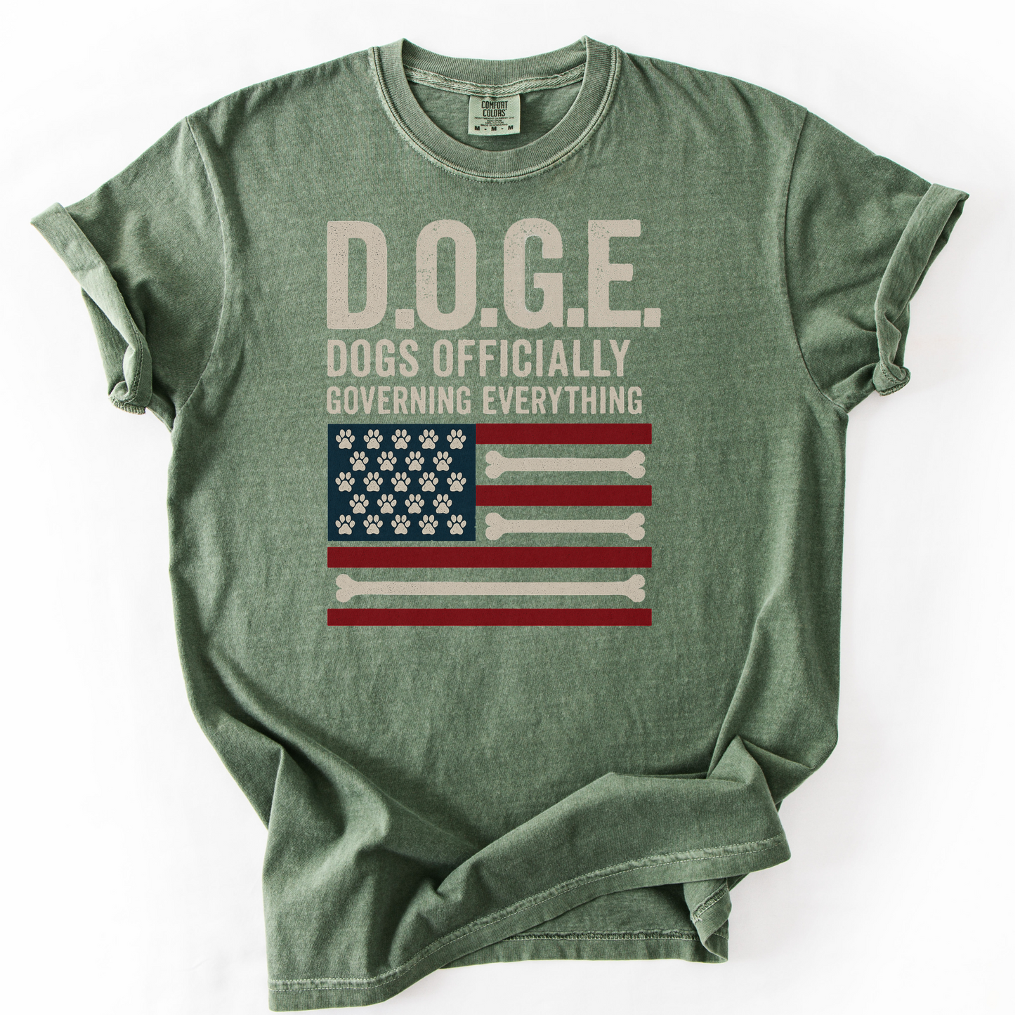 D.O.G.E. Shirt, Dogs Officially Governing Everything Tee, Funny Patriotic Dog Lover Gift