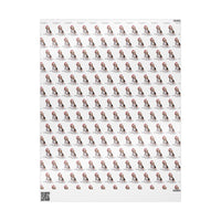 Load image into Gallery viewer, Beagle Christmas Wrapping Paper, Cute Dog Gift Wrap with Santa Hat and Holiday Lights, Perfect for Dog Lovers
