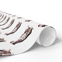 Load image into Gallery viewer, American Bulldog Christmas Lights Wrapping Paper
