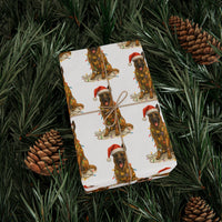 Load image into Gallery viewer, Belgian Malinois Christmas Lights Wrapping Paper
