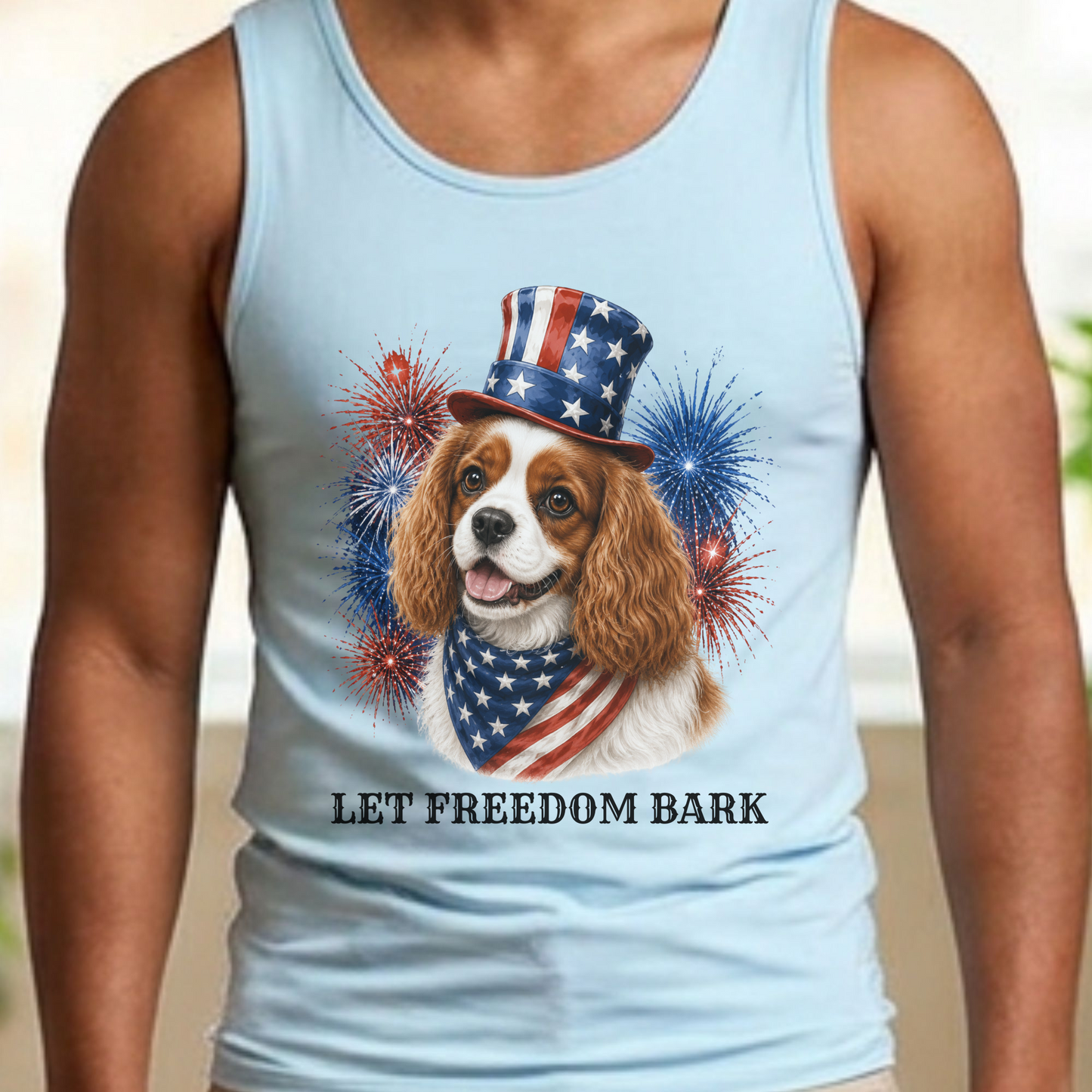 Patriotic Blenheim Cavalier Tank Top