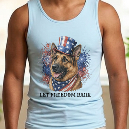 Patriotic German Shepherd Tank Top