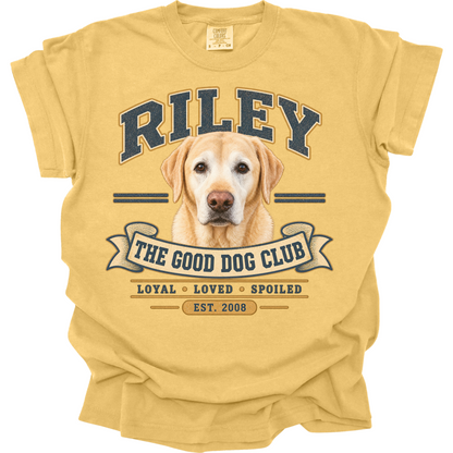Personalized Vintage Good Boy Club Dog Shirt