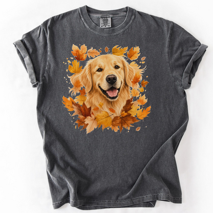 Golden Retriever Fall Shirt | Autumn Dog Mom Comfort Colors Tee
