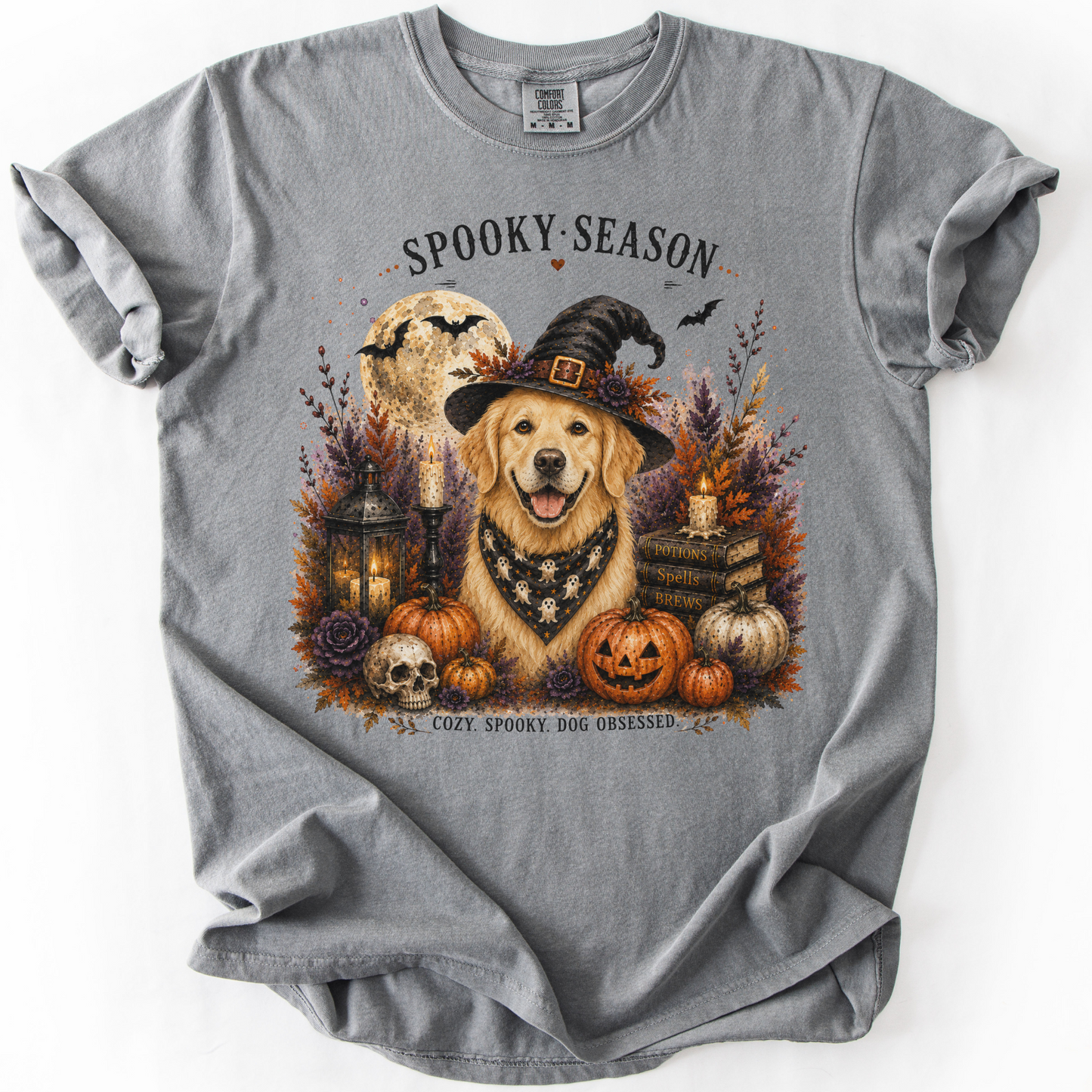 Golden Retriever Spooky Season Dog Mom Halloween Shirt