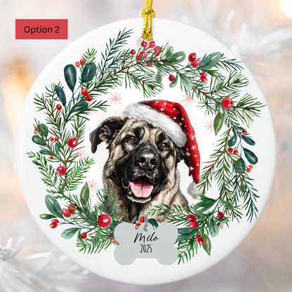 Personalized Anatolian Shepherd Christmas Ornament