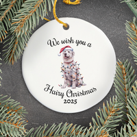 Load image into Gallery viewer, Christmas Kuvasz Ornament, Christmas Lights Dog Keepsake
