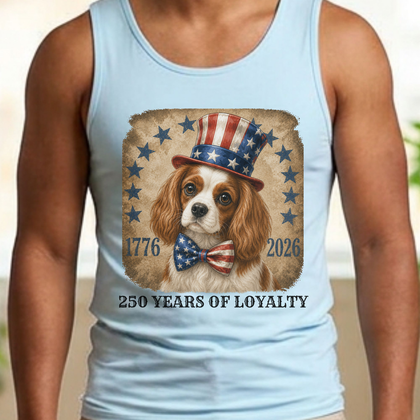 Blenheim Cavalier Patriotic Tank Top, 250 Years of Loyalty