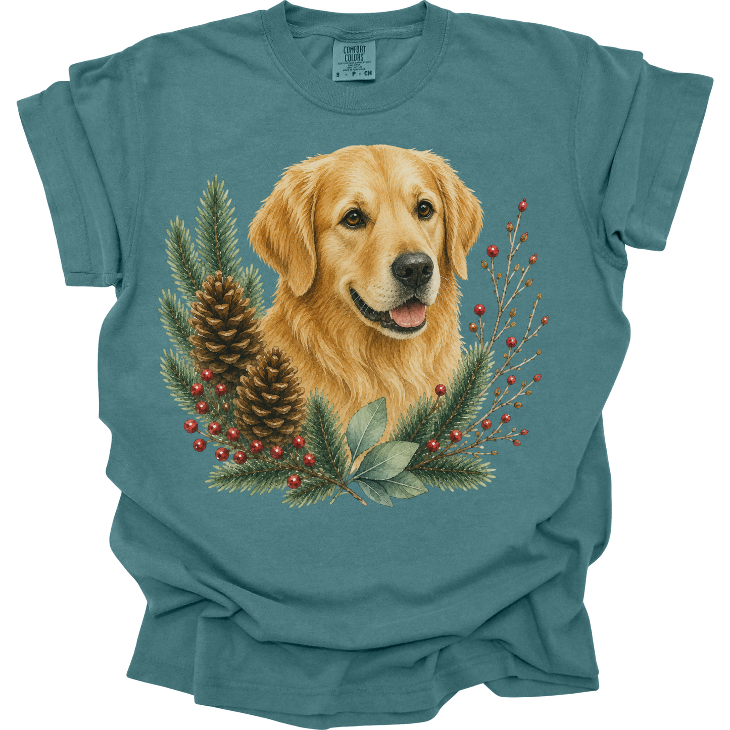 Golden Retriever Christmas Shirt, Golden Dog Mom Tee, Holiday Golden Retriever Lover Gift