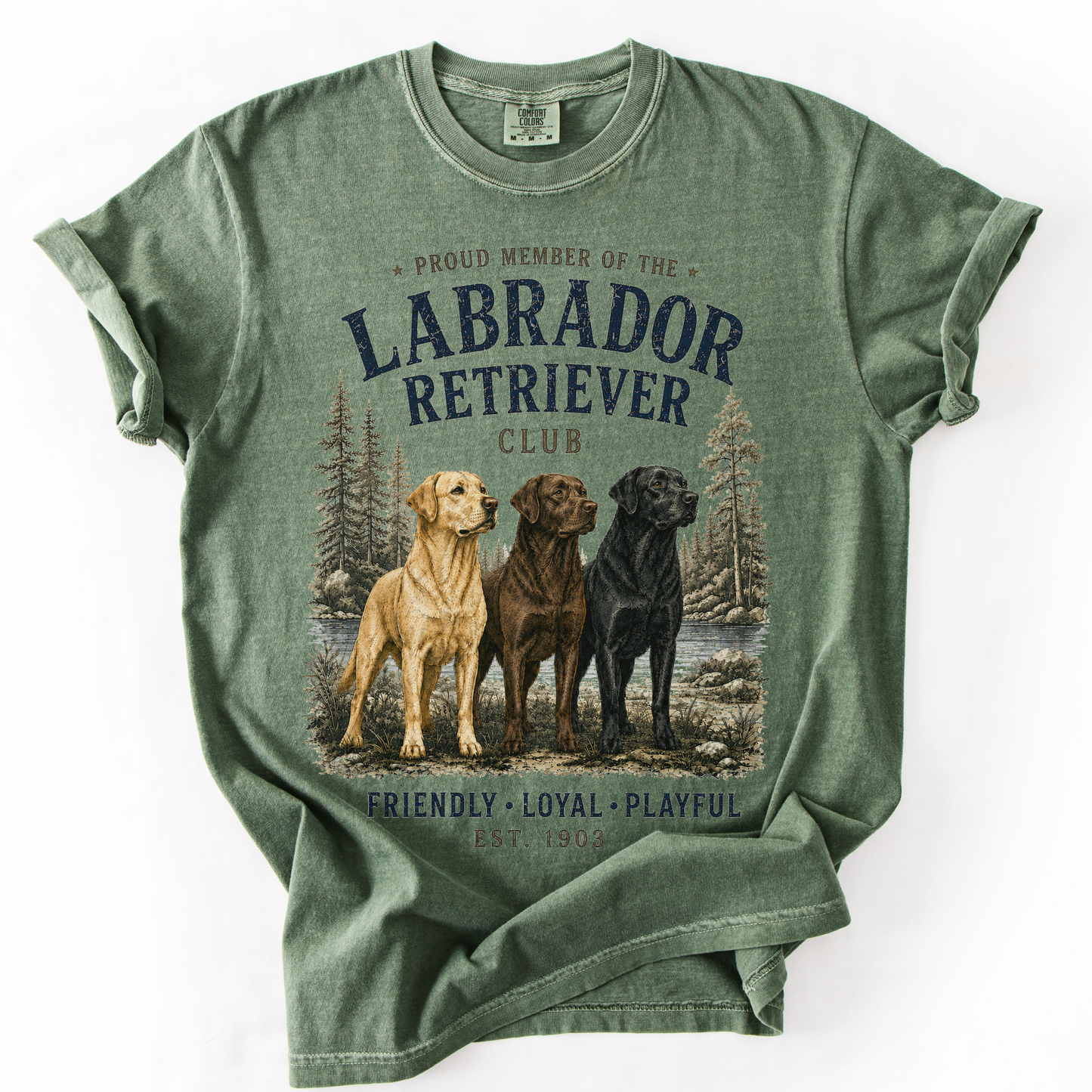 Vintage Labrador Retriever Club Tee