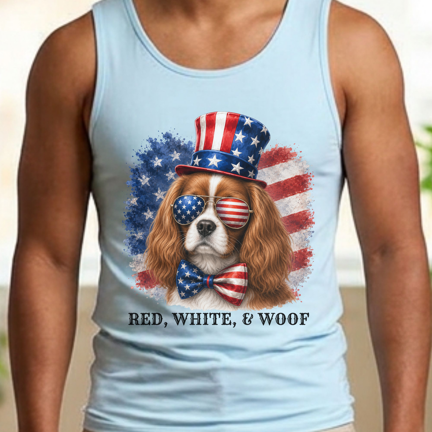Patriotic Blenheim Cavalier Tank Top